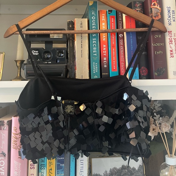 NWT House of Harlow 1960 Back Sequin 2 piece - Picture 3 of 8